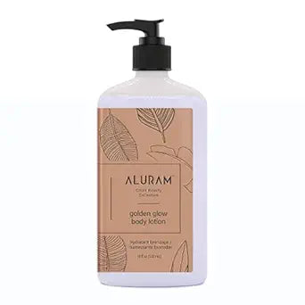 Aluram Golden Glow Body Lotion 18oz - Aluram | Available at Artisan Hair Cary, NC