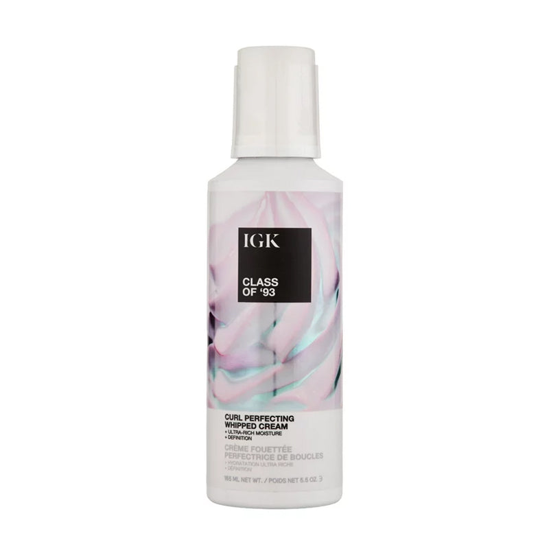 IGK Class of '93 Curl Perfecting Whipped Cream 5.5oz | Artisan Hair Cary