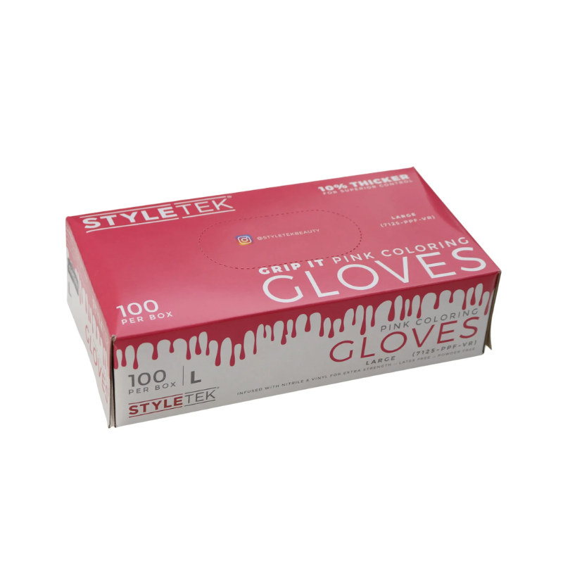 Styletek Pink Powder Free Gloves 100pk