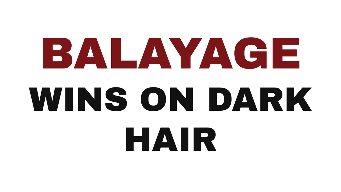 Balayage vs. ombré on dark hair at Artisan Hair Salon, Cary NC.