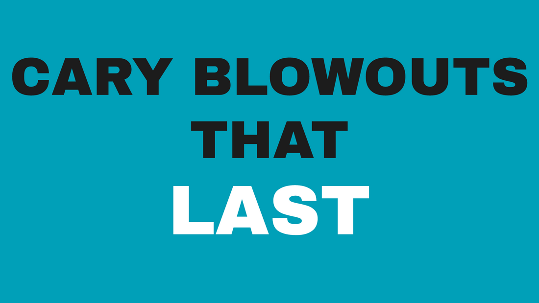 Blog header image with text reading How Long Should a Blowout Last in Cary's Humidity from Artisan Hair Salon in Cary, NC.