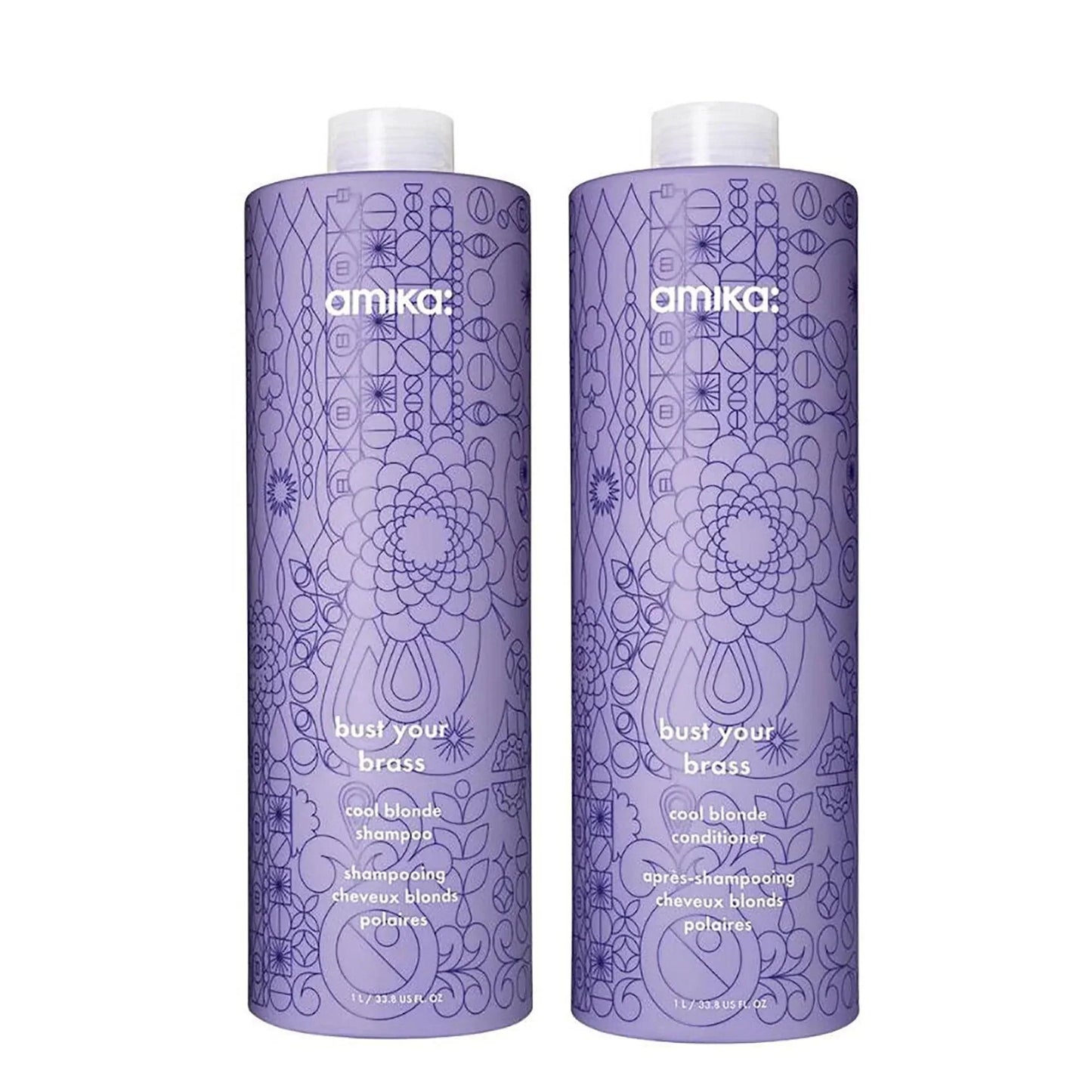Amika Bust Your Brass Cool Blonde Repair Conditioner - Amika | Available at Artisan Hair Cary, NC