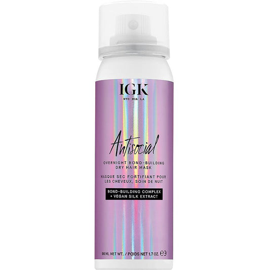 IGK ANTISOCIAL Overnight Bond-Building Dry Hair Mask 1.7oz