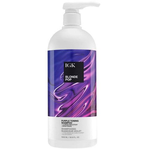 IGK BLONDE POP Purple Toning Shampoo 33.8oz - IGK | Artisan Hair Cary, Cary NC