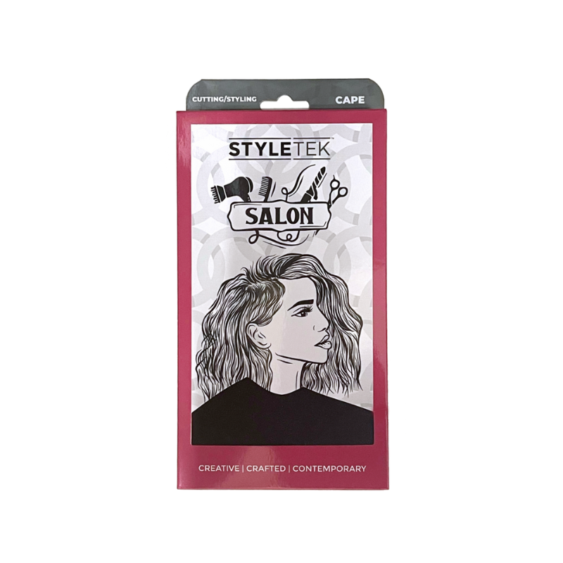Styletek Solid Black Smooth Cutting Cape 45x60