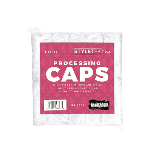 Styletek Clear Processing Caps -100pk